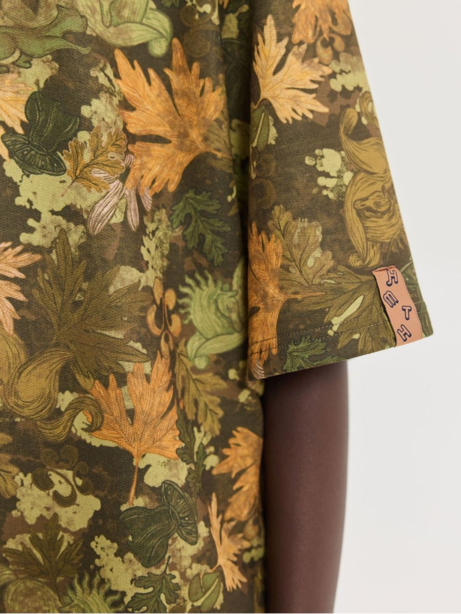 Hemithea Cheetah Oversized T-Shirt Camo Illusion Khaki - Image 8